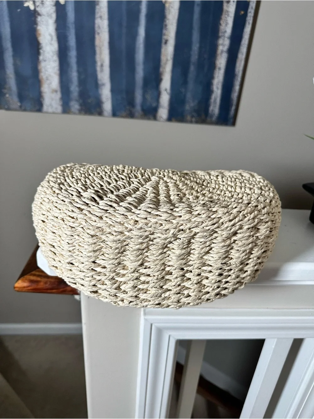 Target Natural Woven Straw Tote with Wooden Handles